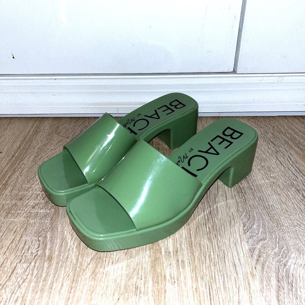 Melissa Mint Green Rubber Slides